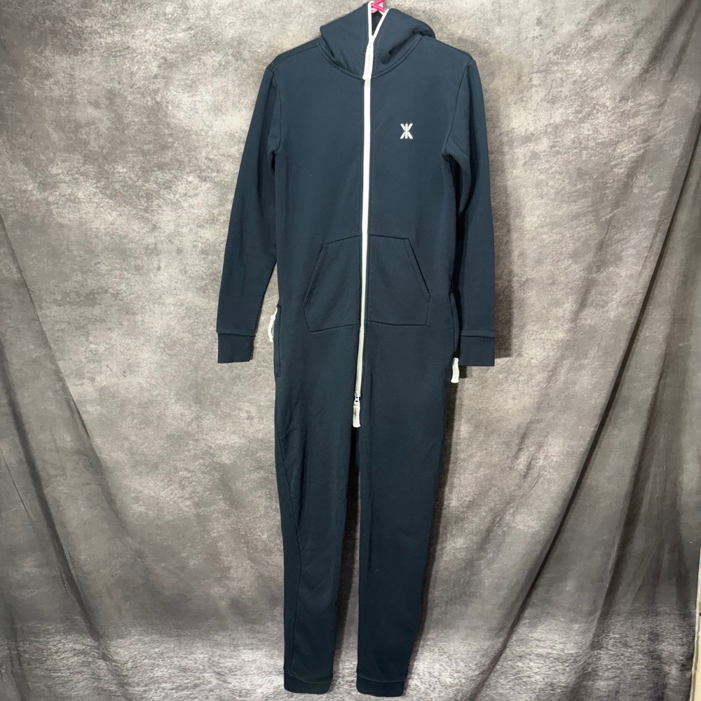 OnePiece The Norwegian Original Hooded Jumpsuit Size XS Navy Blue After Ski